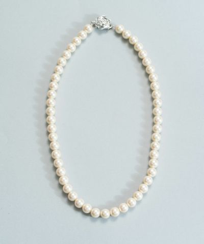 磨き貝パールネックレス(8mm/38cm)【JUNO PREMIUM】 | 【公式