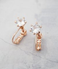 シンプルストーンIMFスプリングイヤリング