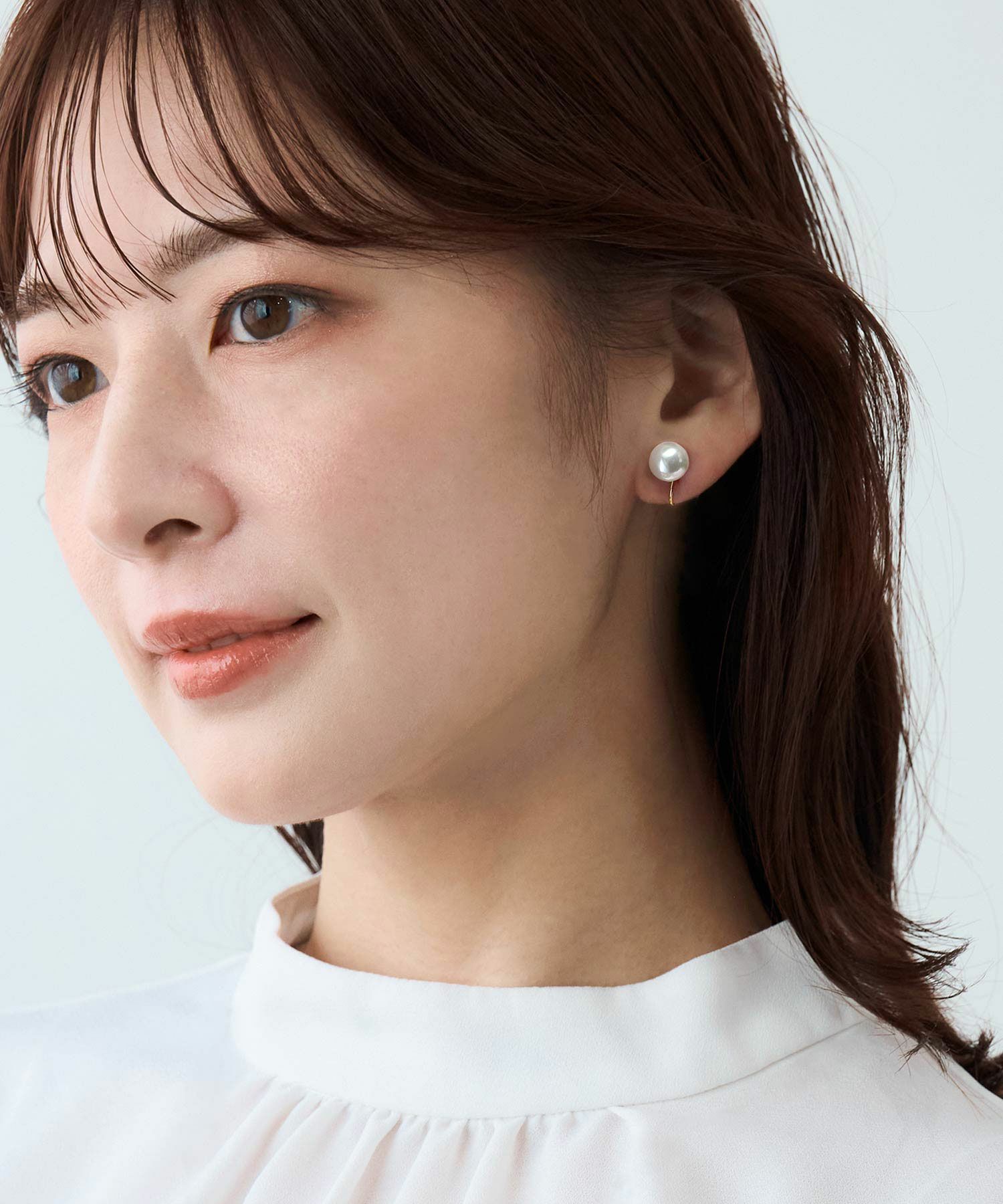 貝パールIMFスプリングイヤリング