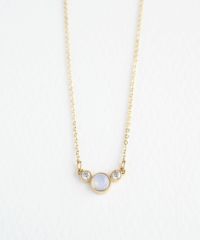 【恋は光着用】ナチュラルストーンとクリスタルのプチペンダント【MUK Dreamy stone】