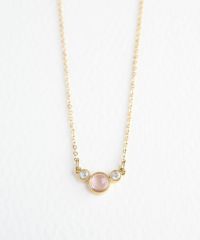 【恋は光着用】ナチュラルストーンとクリスタルのプチペンダント【MUK Dreamy stone】