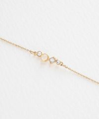 ナチュラルストーンとビジューのブレスレット【MUK Dreamy stone】