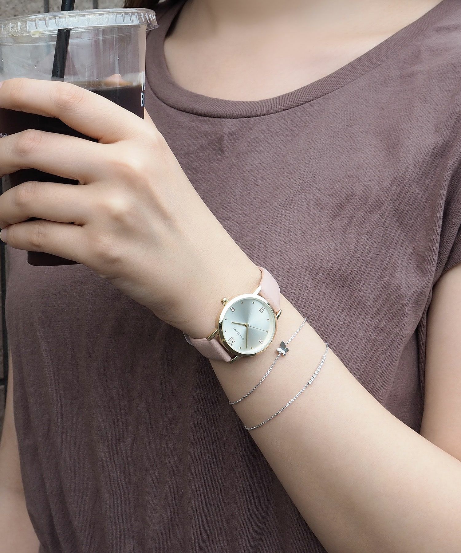 レディースウォッチ　メタリック(日本製)