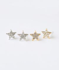 星のセラミックポストピアス
