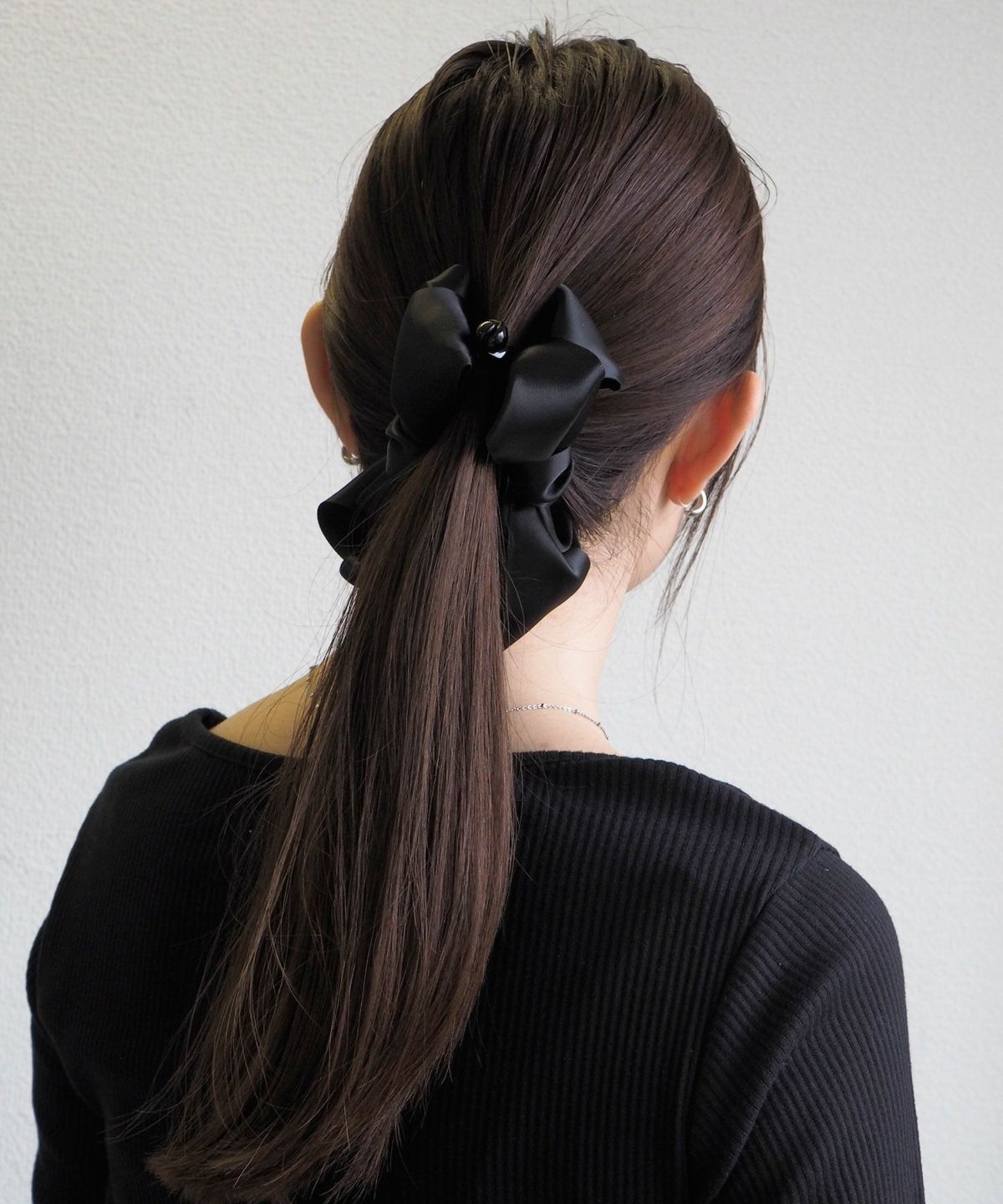 ビッグサテンリボンバナナクリップ