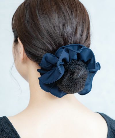 髪飾り（黒シフォン、ビーズ） ネット付シフォンシュシュ | 【公式】MUK ONLINE SHOP｜人気