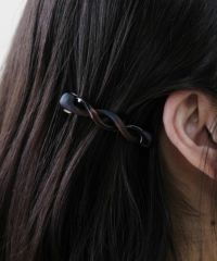 ツイストバレッタ(2個入)【Juno フランス製ヘアアクセサリー