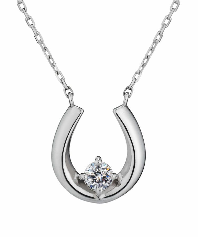 Horseshoe pendant【LAB DIAMOND】