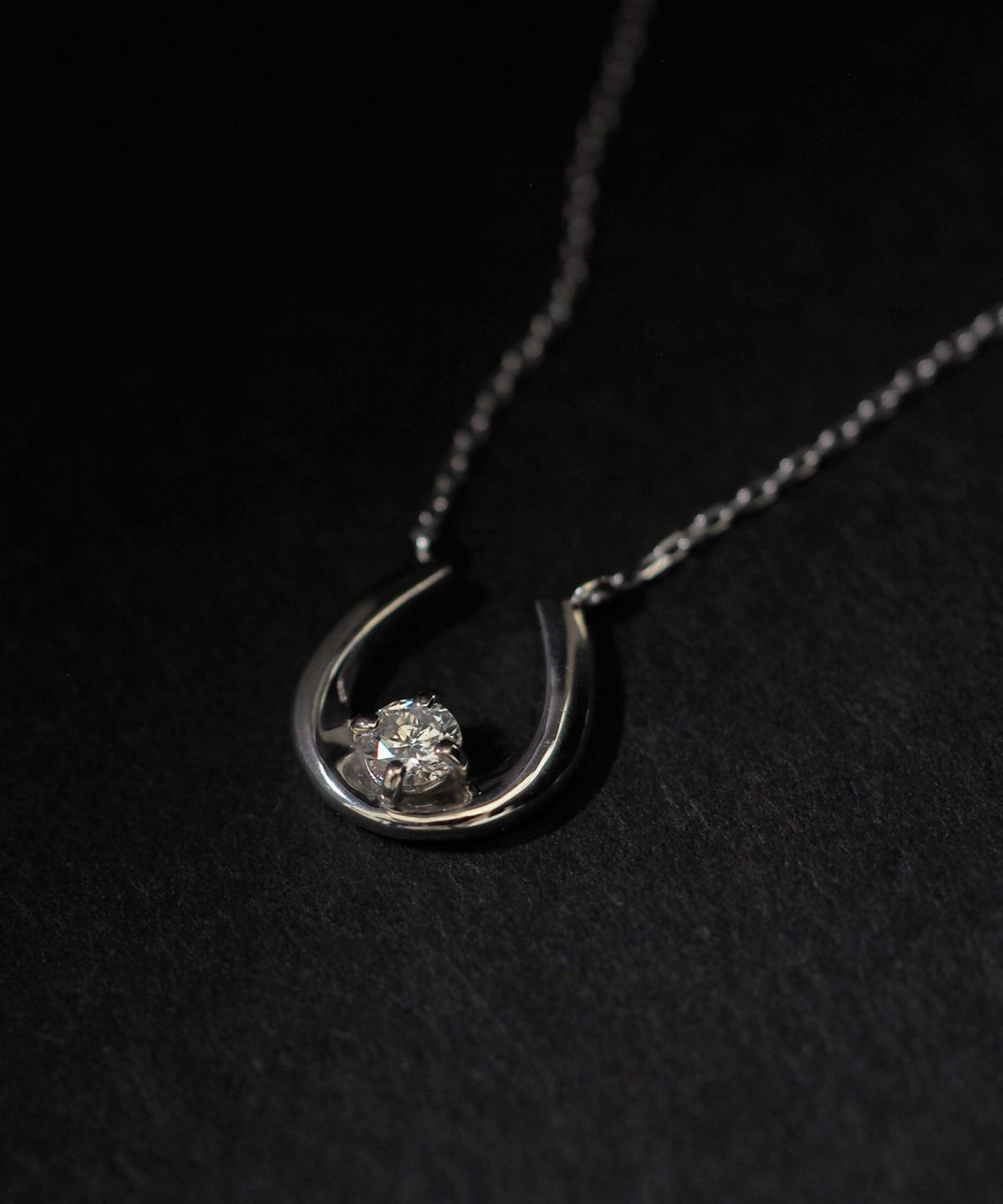 Horseshoe pendant【LAB DIAMOND】