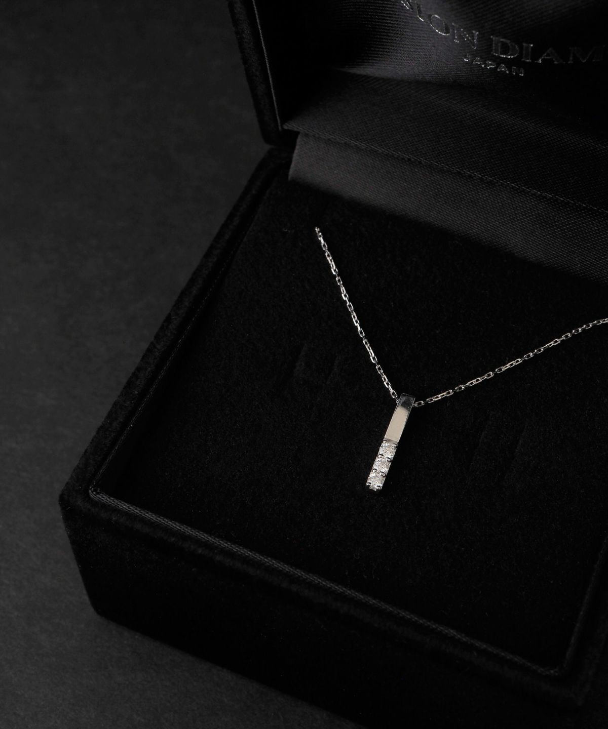 Simple bar pendant【LAB DIAMOND】