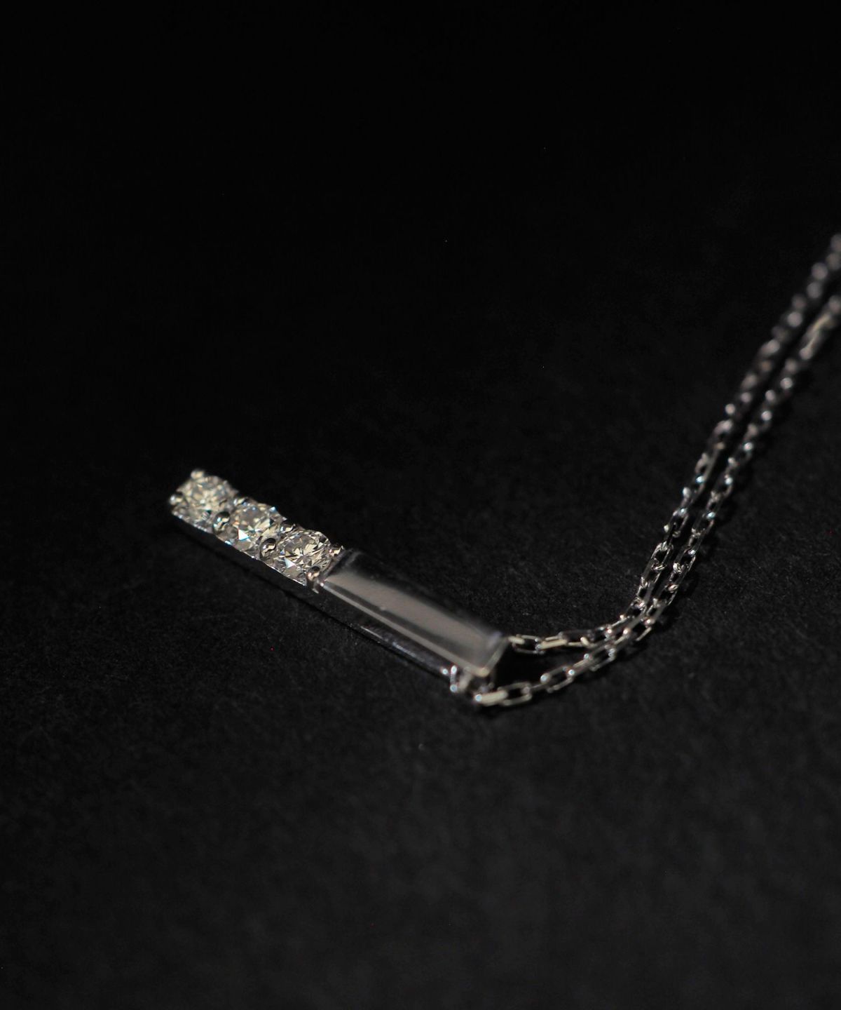 Simple bar pendant【LAB DIAMOND】