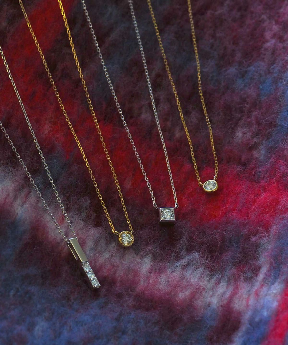 Simple bar pendant【LAB DIAMOND】