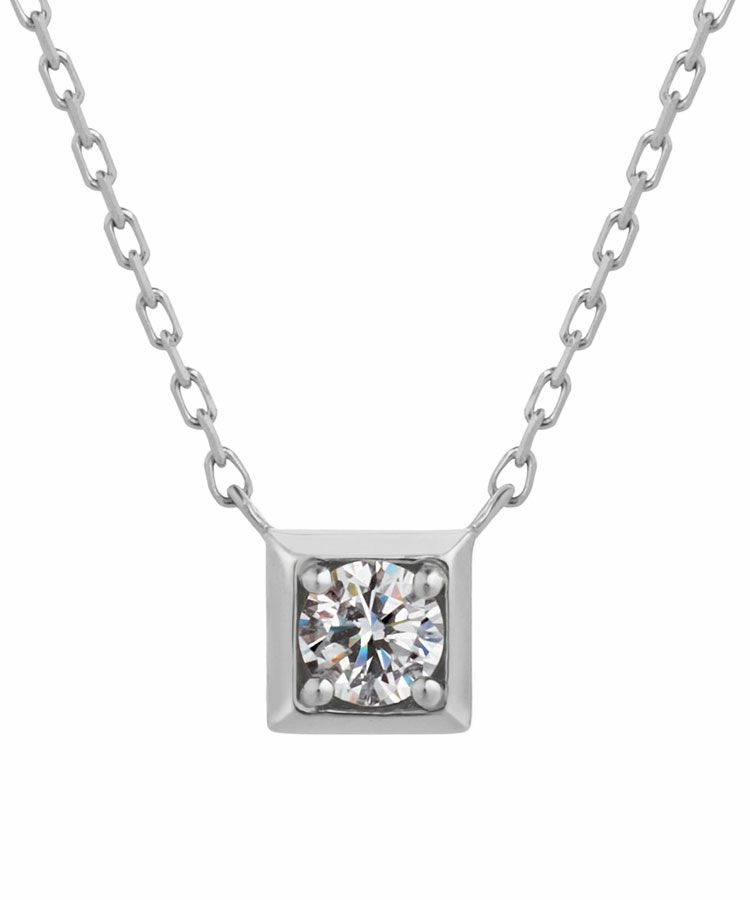 Square pendant【LAB DIAMOND】