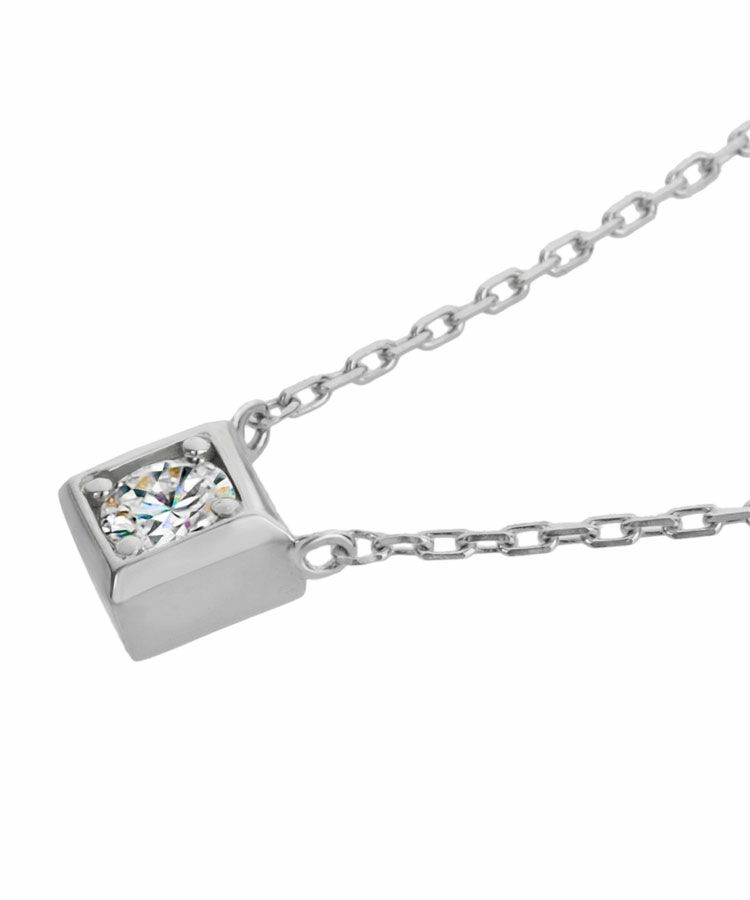 Square pendant【LAB DIAMOND】