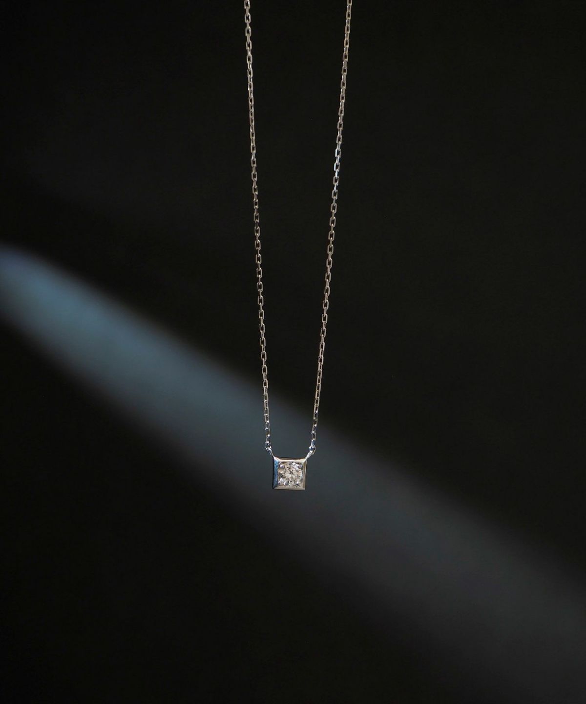 Square pendant【LAB DIAMOND】