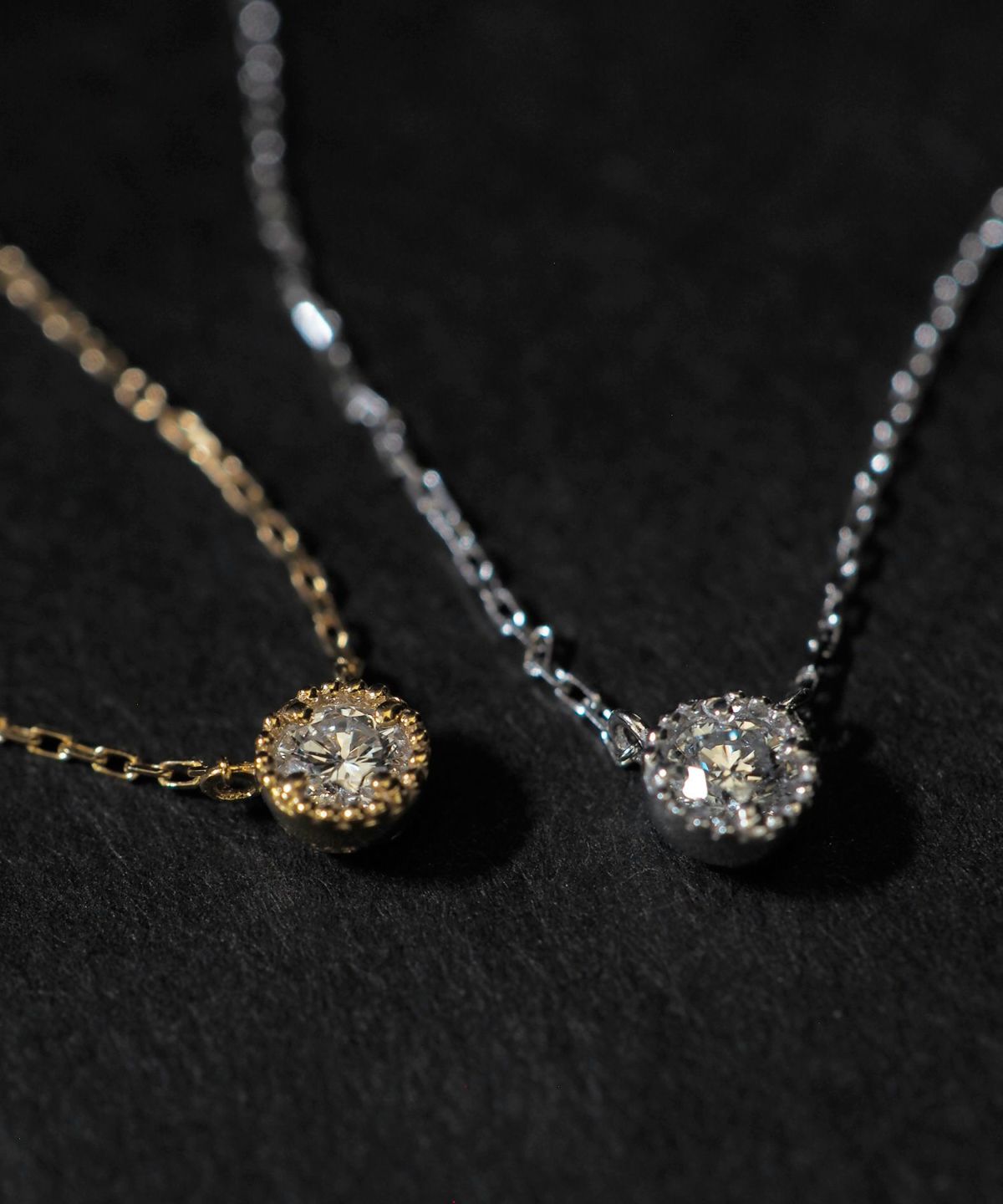 Milgrain pendant【LAB DIAMOND】