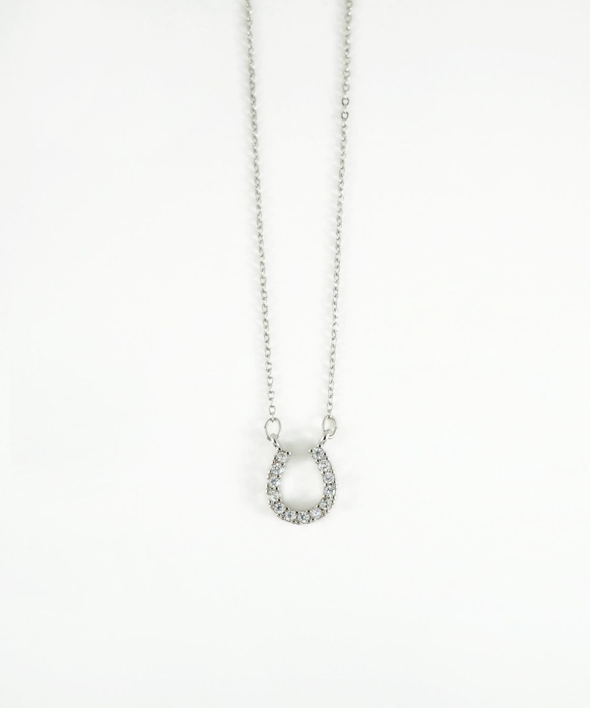 グリームホースシューキュービックジルコニアプチペンダント【MUK】