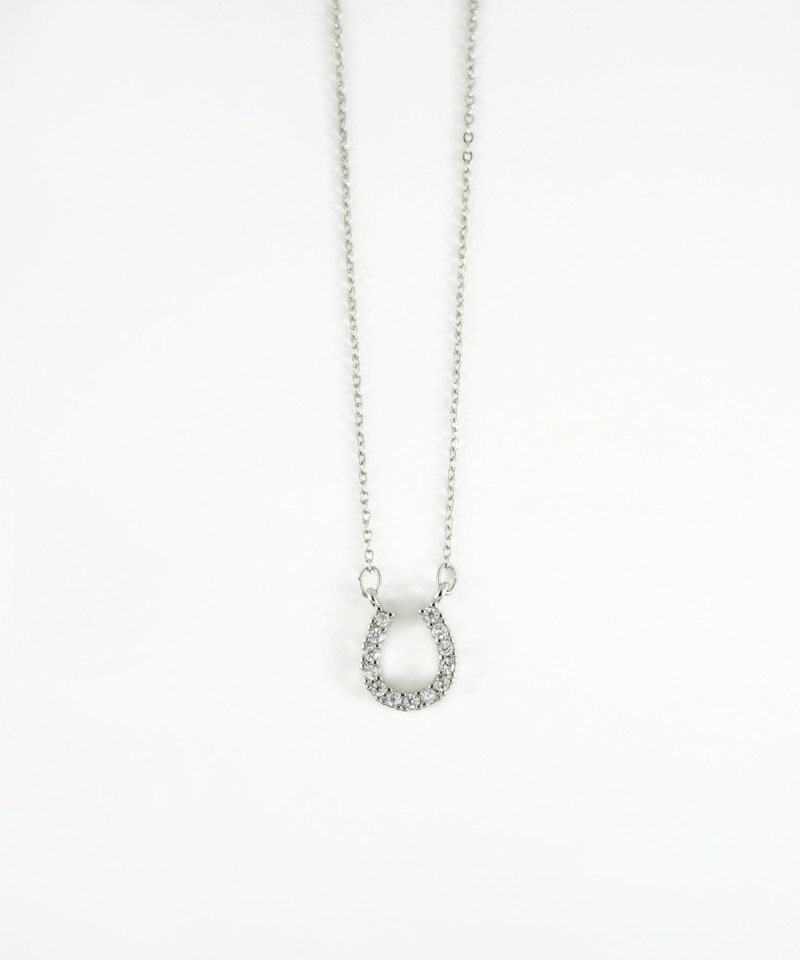 グリームホースシューキュービックジルコニアプチペンダント【MUK】