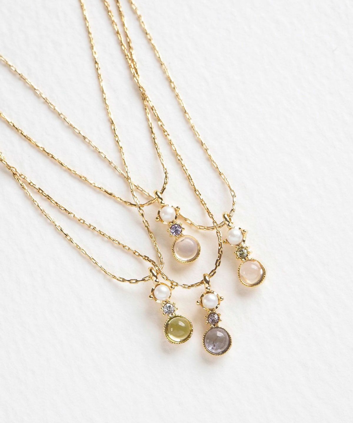 ナチュラルストーンクラシックネックレス【MUK Dreamy stone】