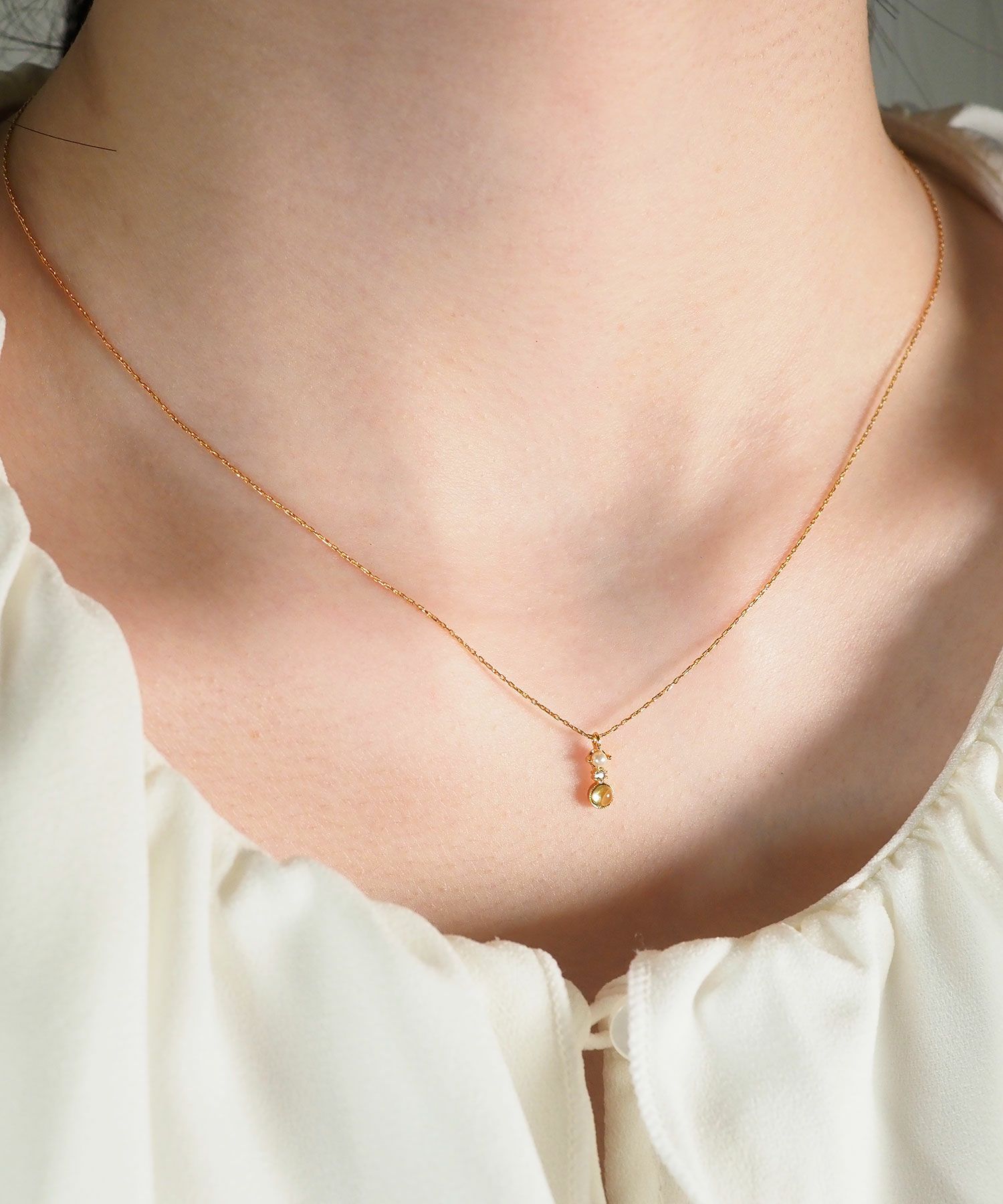 ナチュラルストーンクラシックネックレス【MUK Dreamy stone】