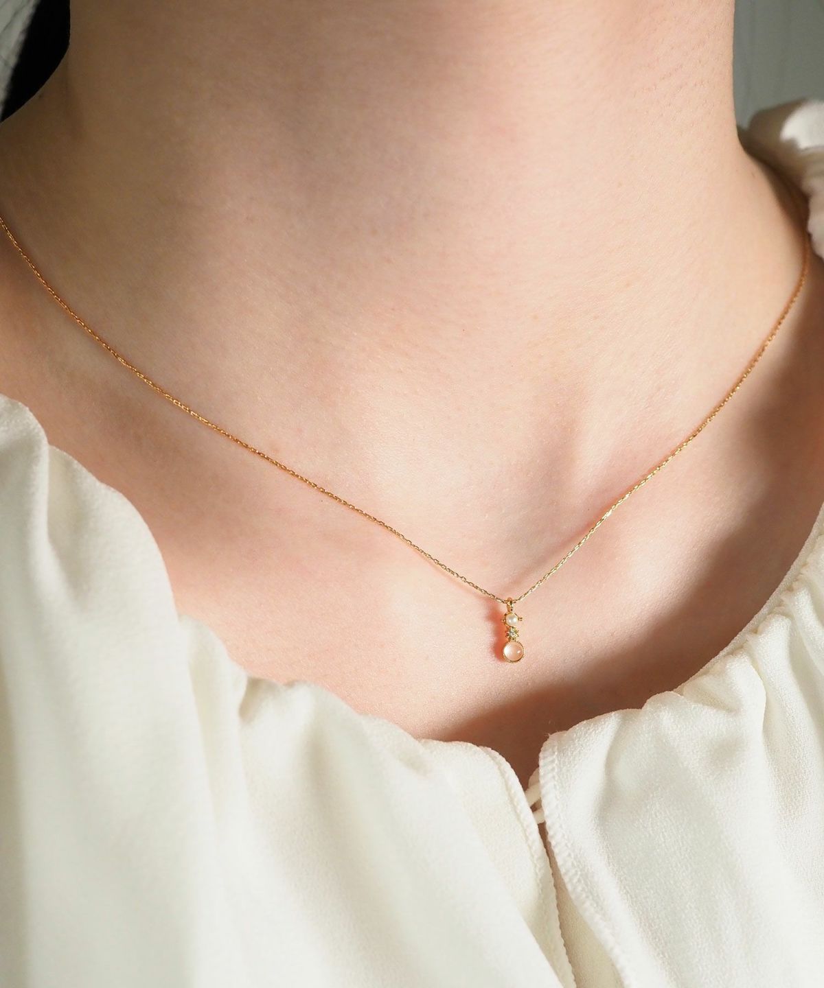 ナチュラルストーンクラシックネックレス【MUK Dreamy stone】