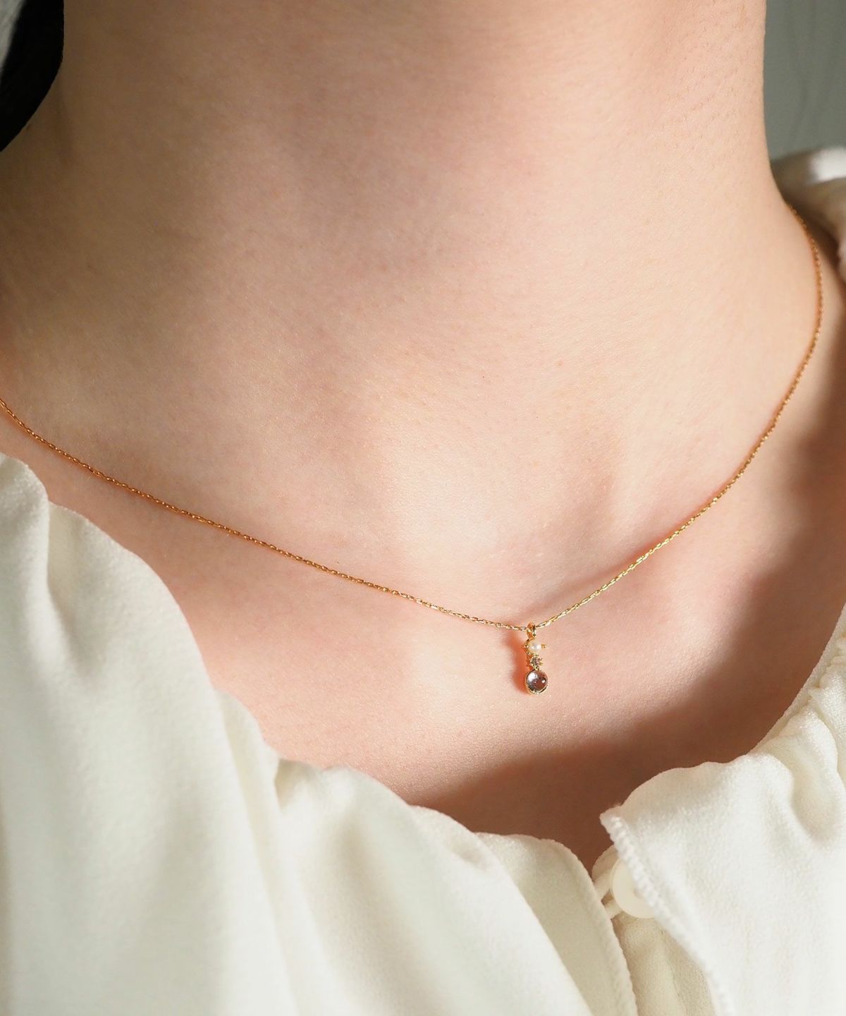 ナチュラルストーンクラシックネックレス【MUK Dreamy stone】