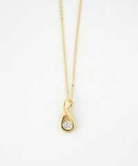 トーンキュービックジルコニアプチペンダント【MUK】