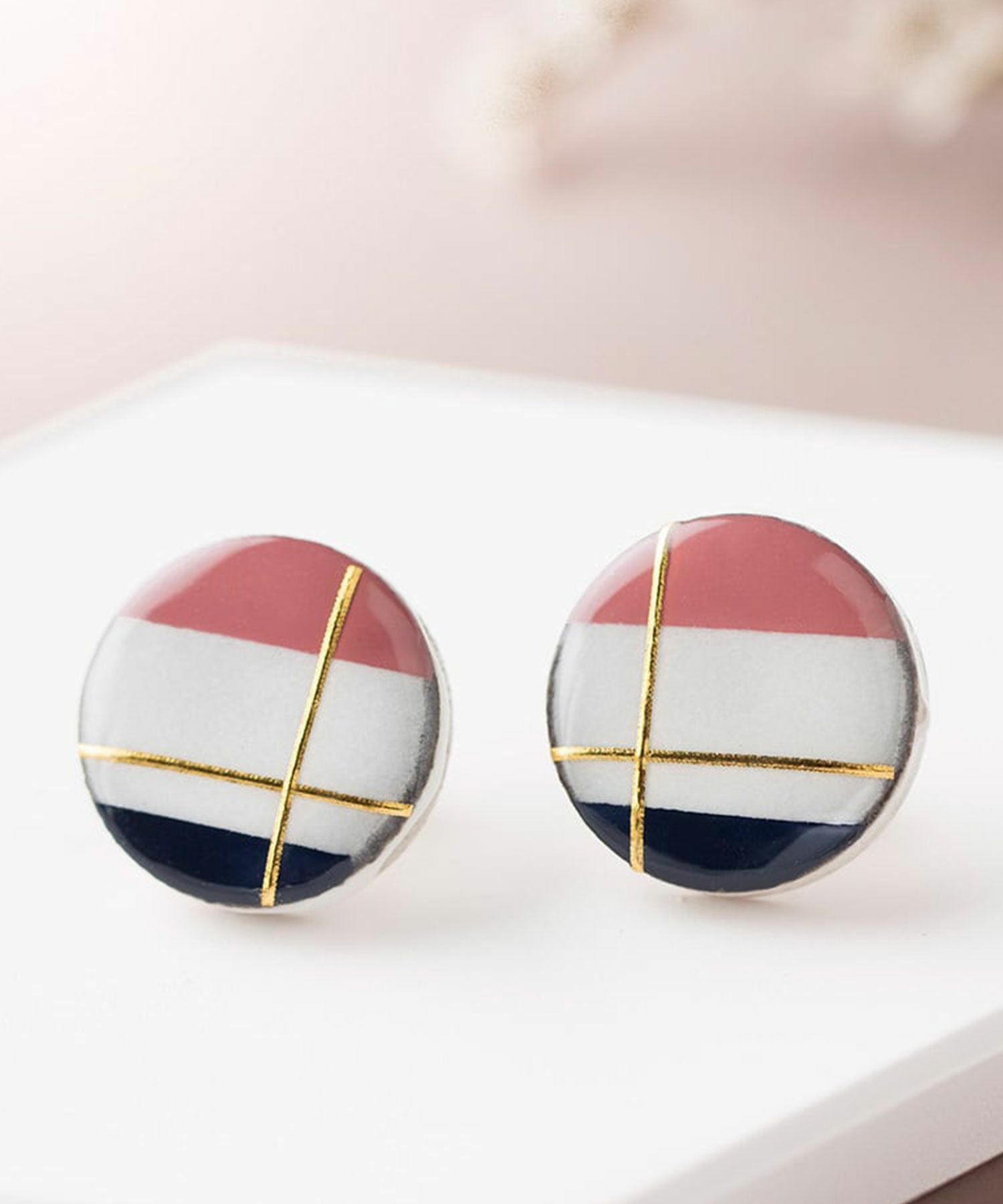 美濃焼フレンチクラシカルイヤリング【MIKELO】