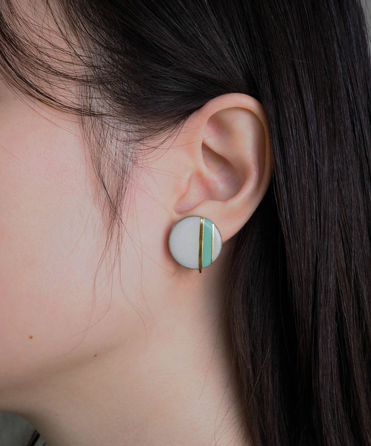 美濃焼クラシックラインパステルイヤリング【MIKELO】