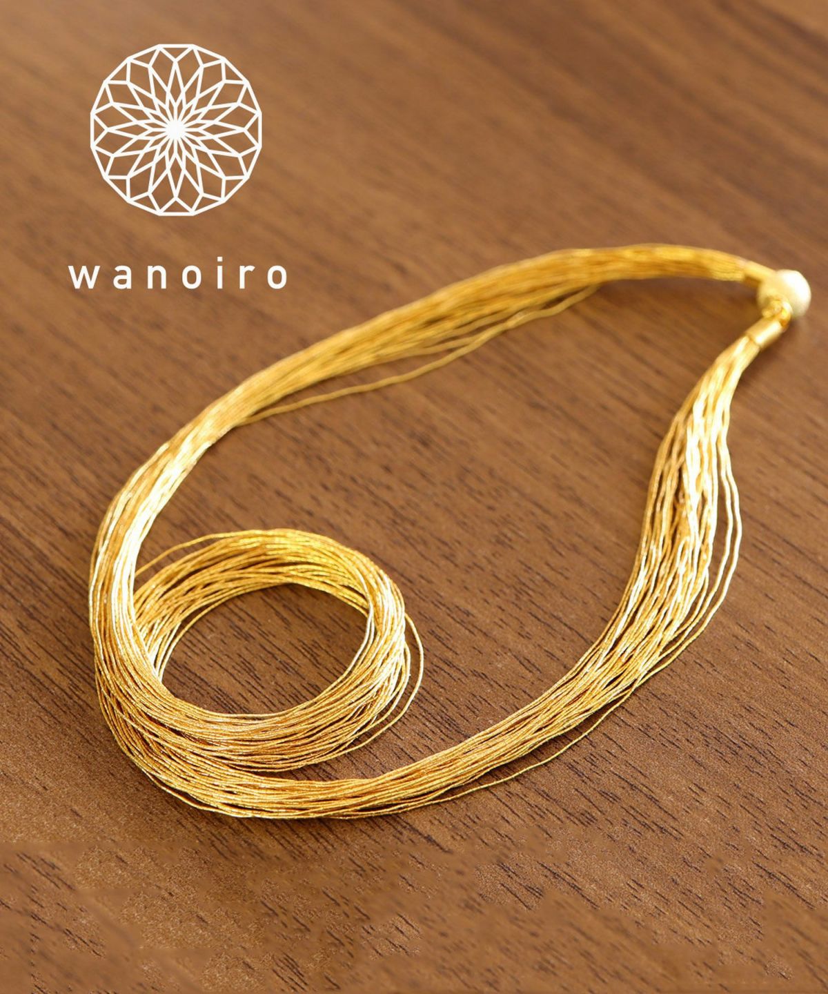 Le lien 金糸ロングネックレス【wanoiro】