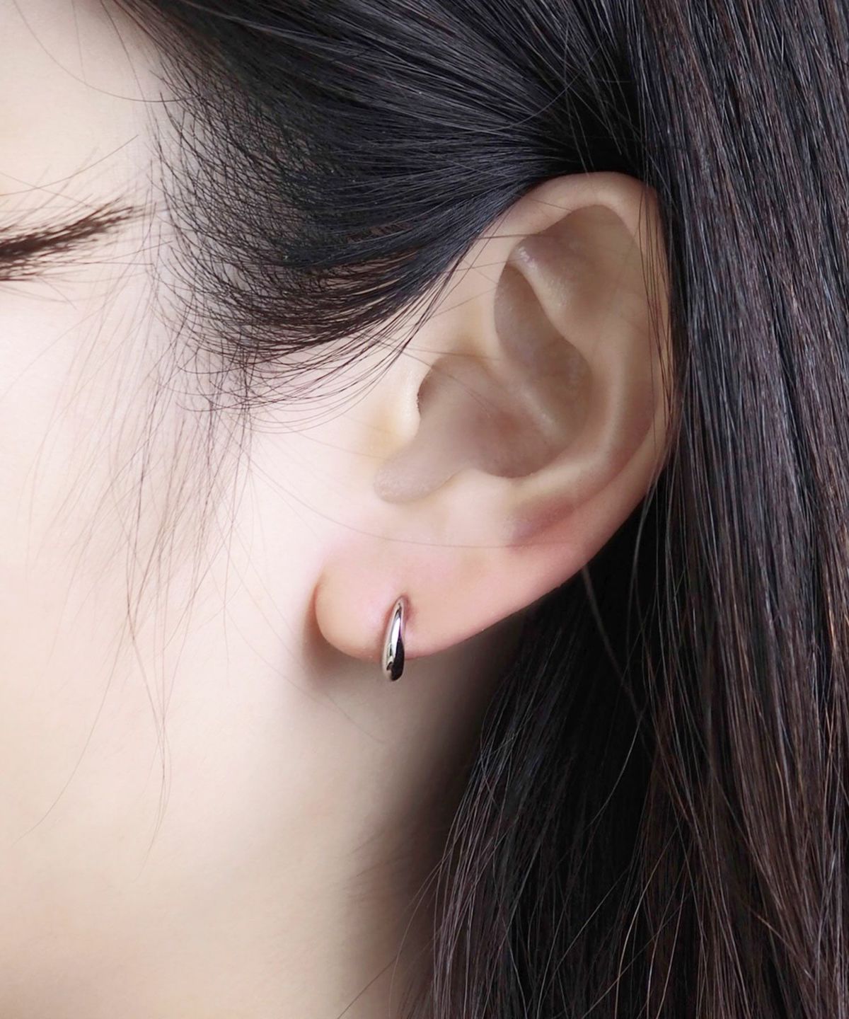ループピアス Phoebe/フィービィー】【K10RG】ハーティーダブルループピアス