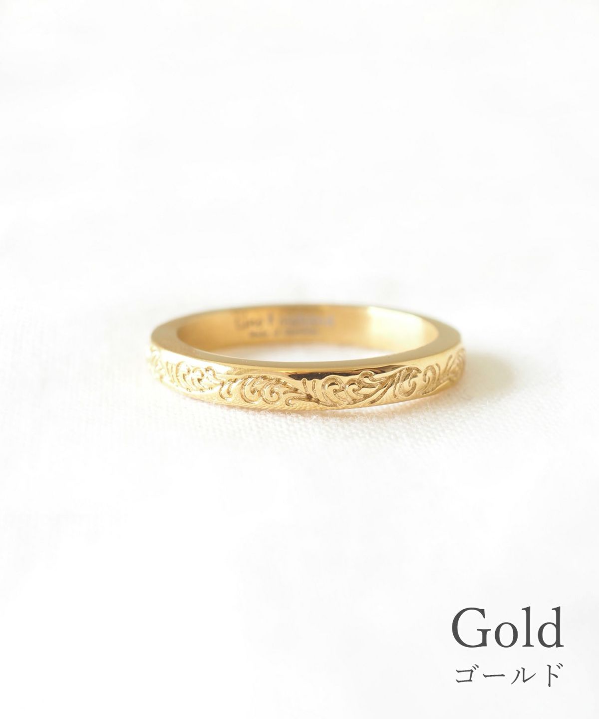 Maile&Scroll Ring【Lino*Makana】