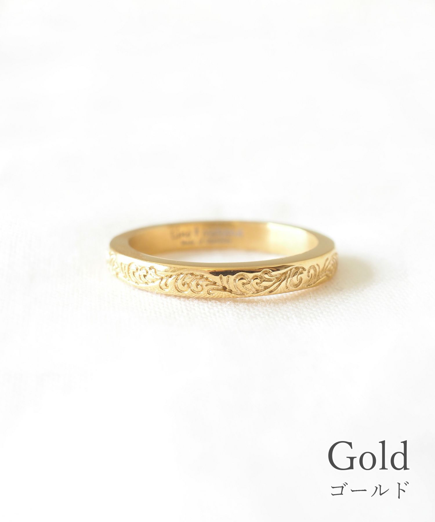 Maile&Scroll Ring【Lino*Makana】