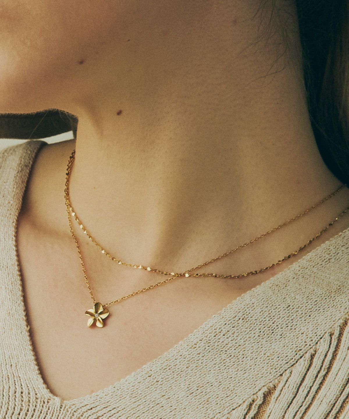 Plumeria Pendant【Lino*Makana】