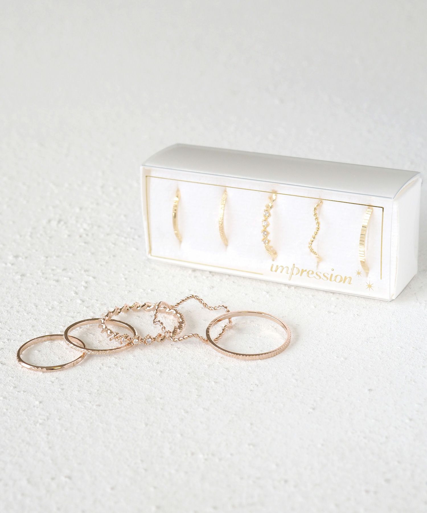 スクリューストーンセットリング