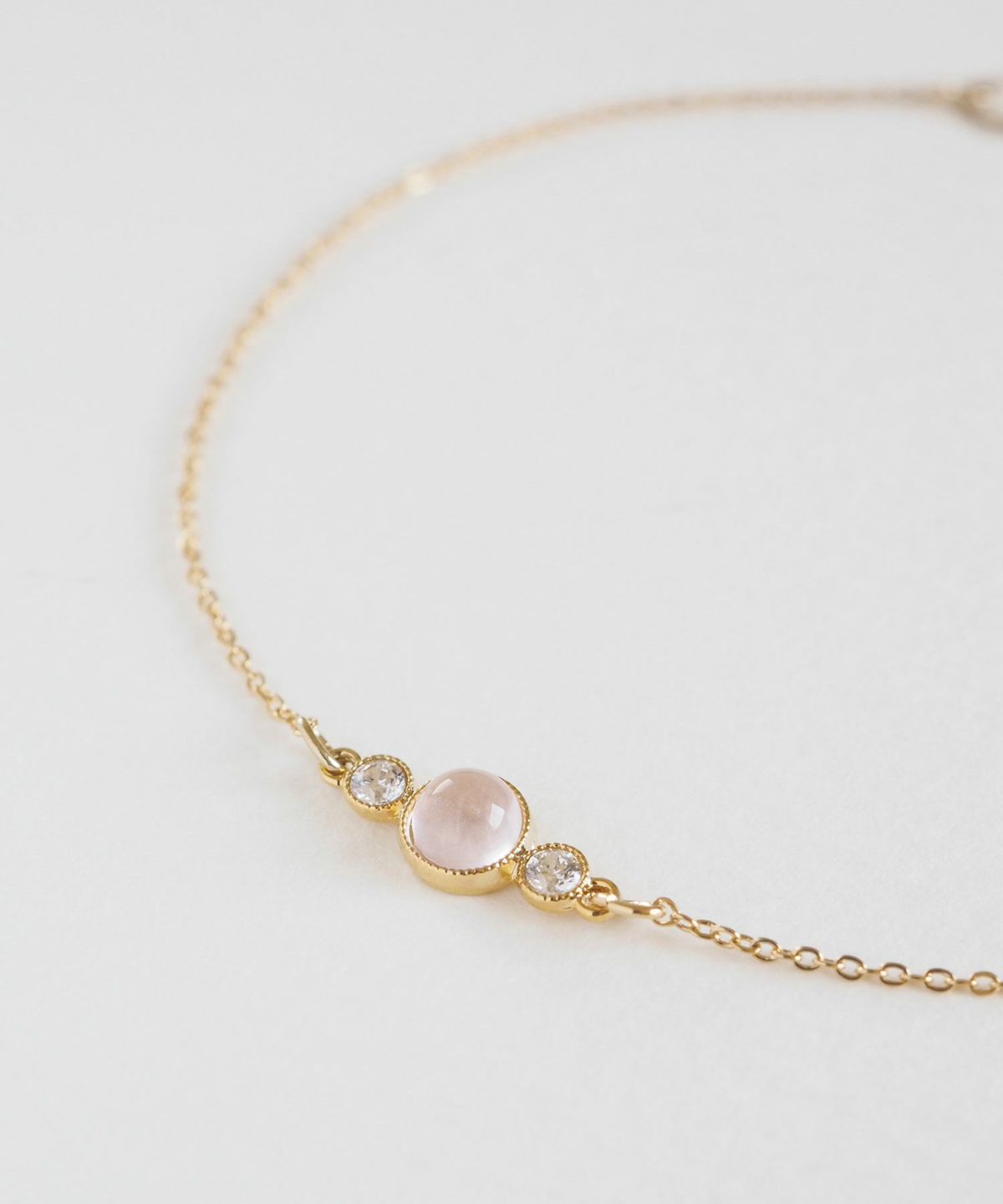 ナチュラルストーンとクリスタルのブレスレット【MUK Dreamy stone】