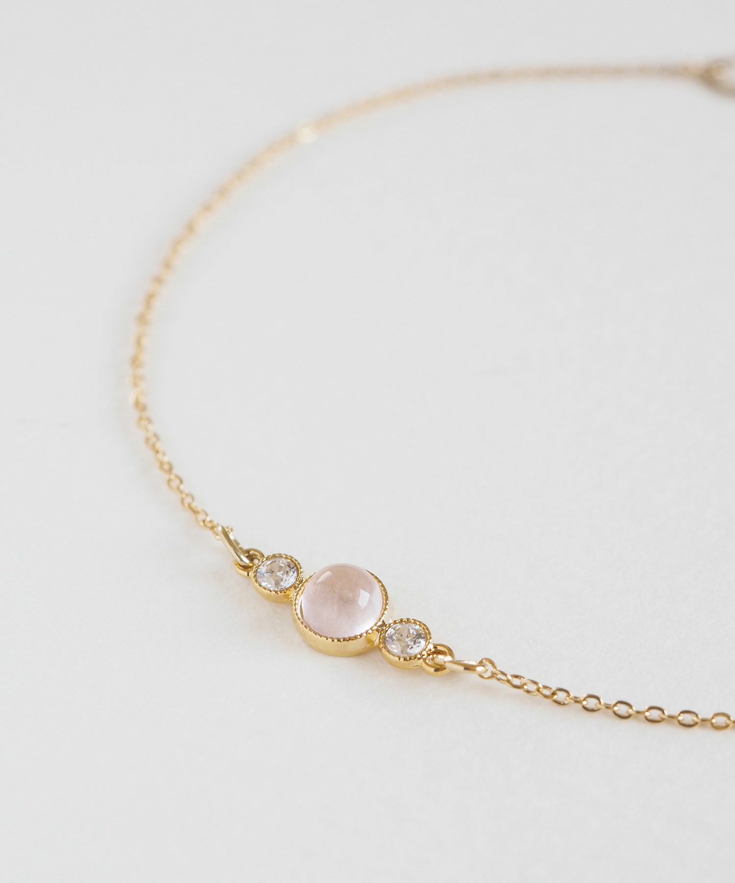 ナチュラルストーンとクリスタルのブレスレット【MUK Dreamy stone】