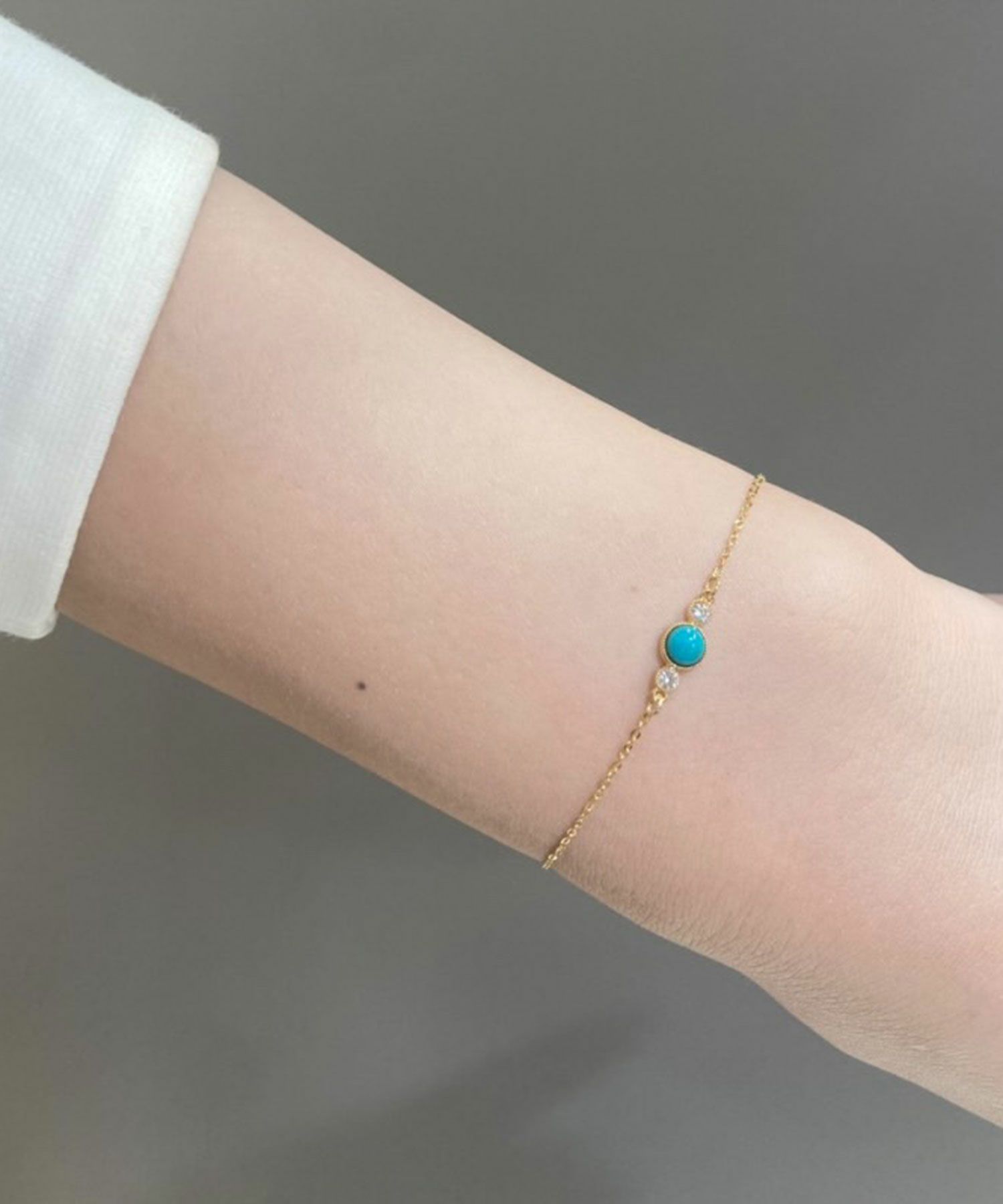 ナチュラルストーンとクリスタルのブレスレット【MUK Dreamy stone】