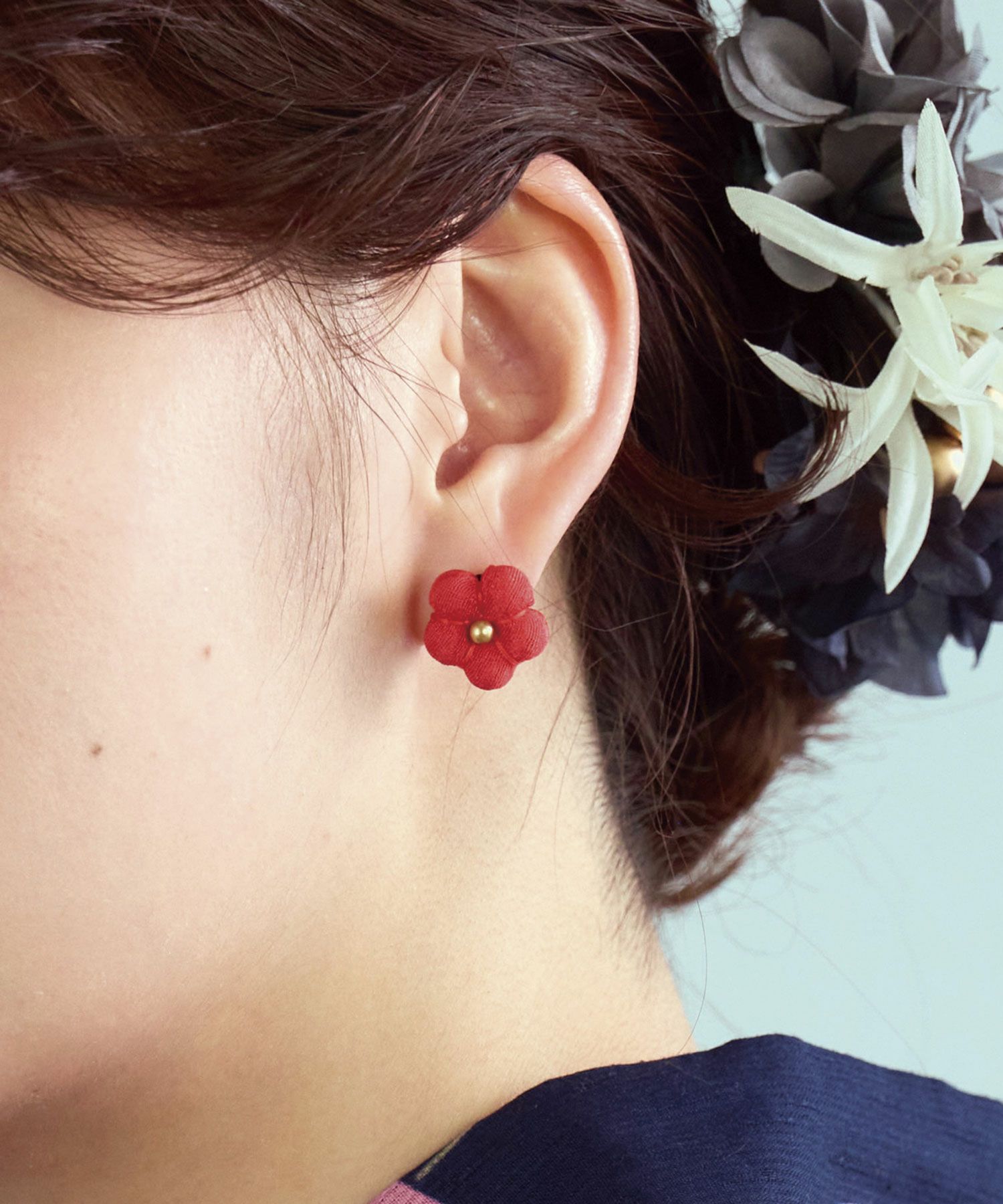 ちりめん細工ピアス | 【公式】MUK ONLINE SHOP｜人気アクセサリー