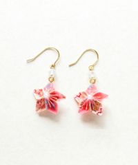 さくら友禅和紙ピアス