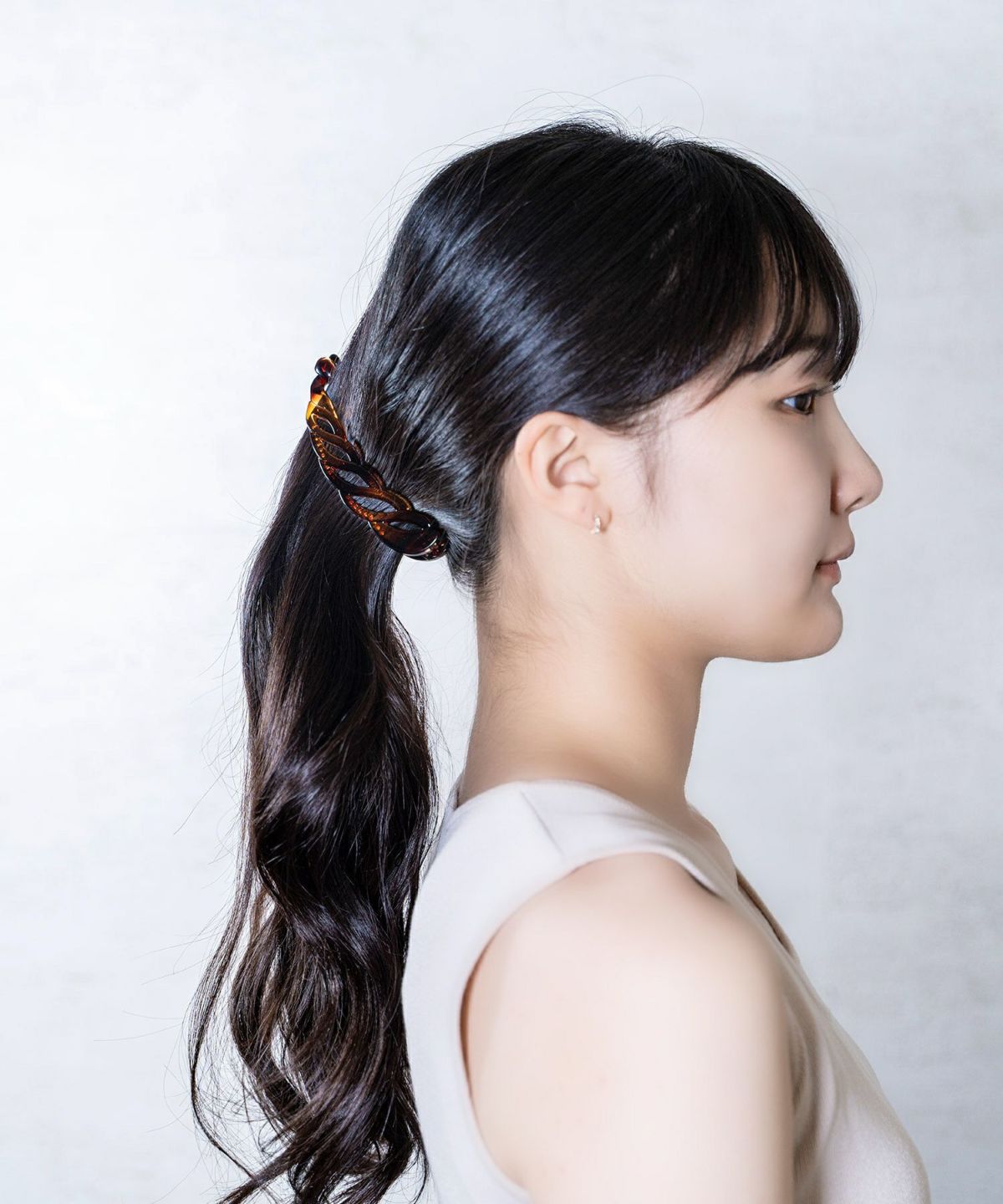 popland シュシュ クリップ Lace Ladies シュシュ フラワー モチーフ付き ボタニカル