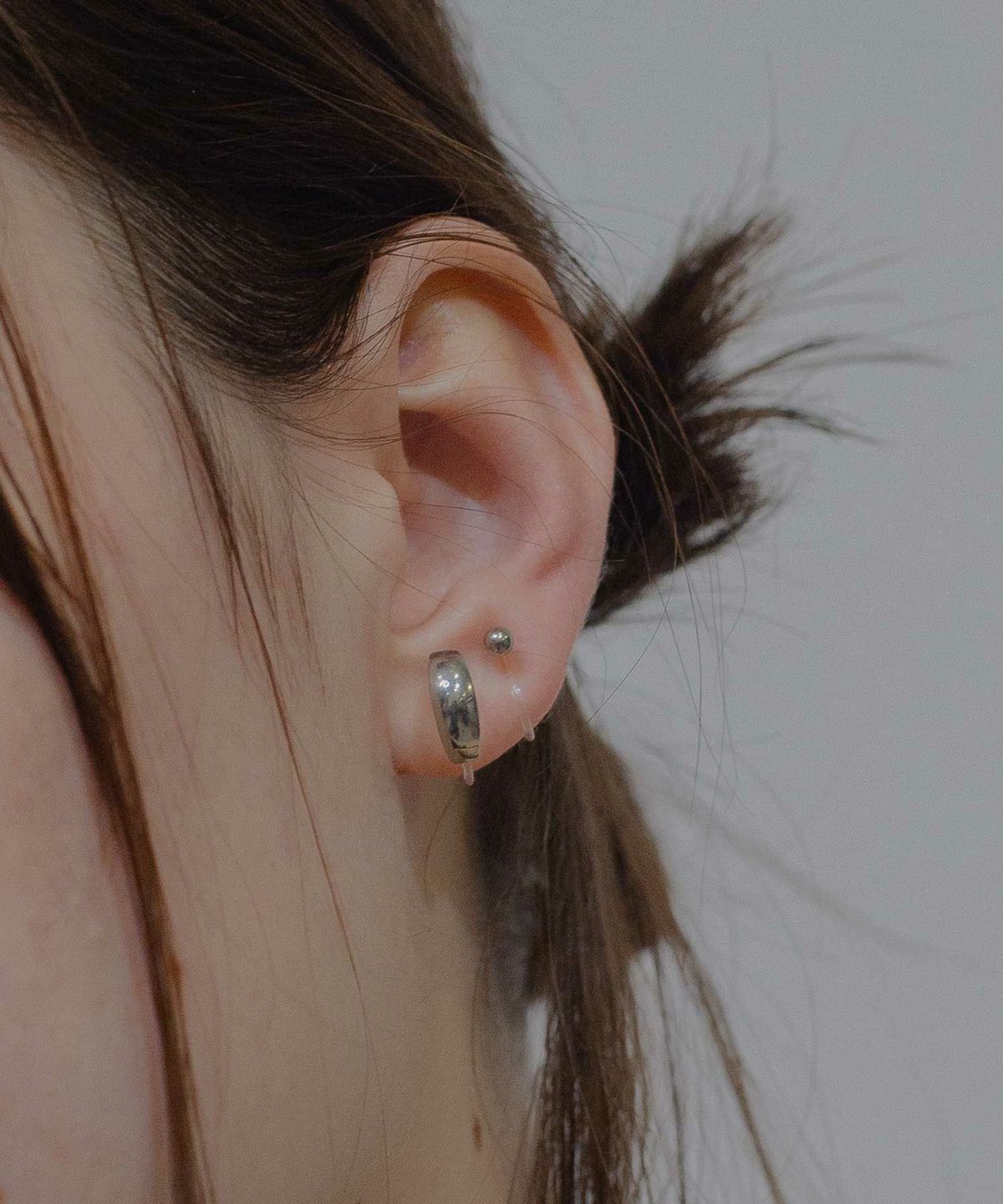 プチフープセット抗菌樹脂ノンホールイヤリング