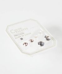 【TA】emピアスセット ペリドット/シトリン K18ピアス(ペアシェイプ/8月誕生石