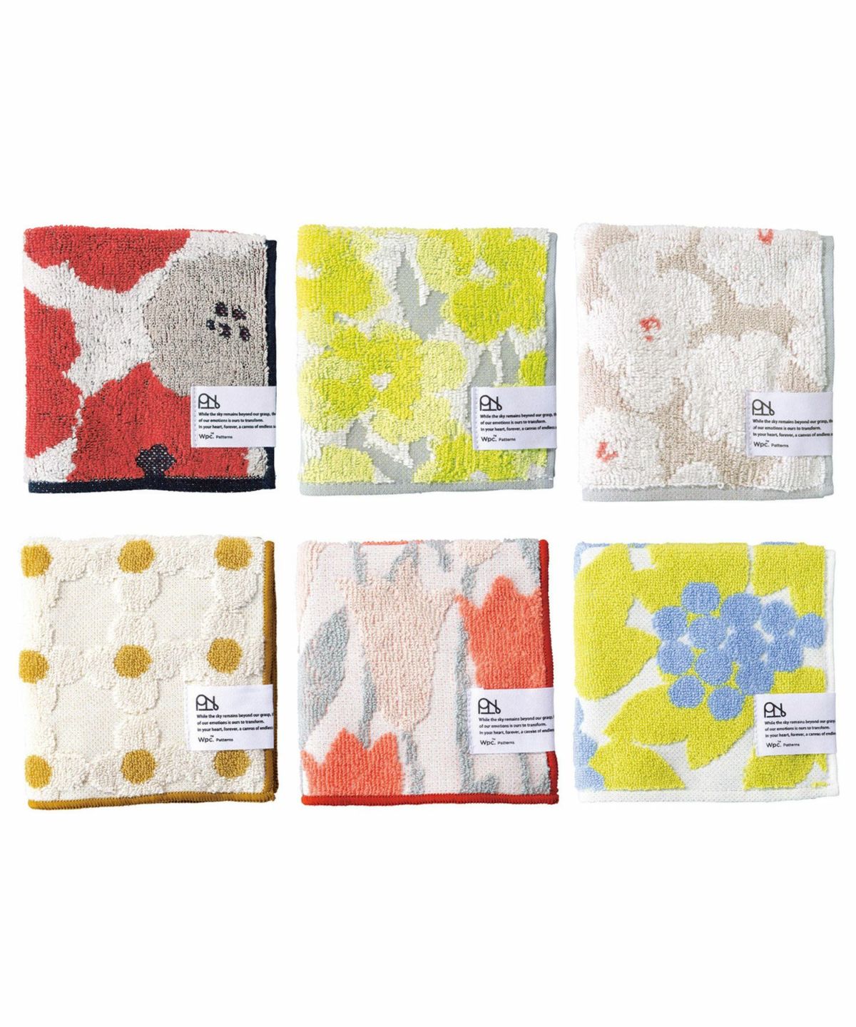 フラワーパターンスタンダードハンカチ