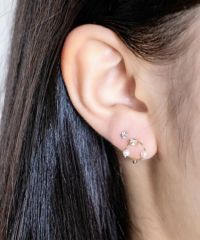 パールストーンリングセット抗菌樹脂ポストピアス