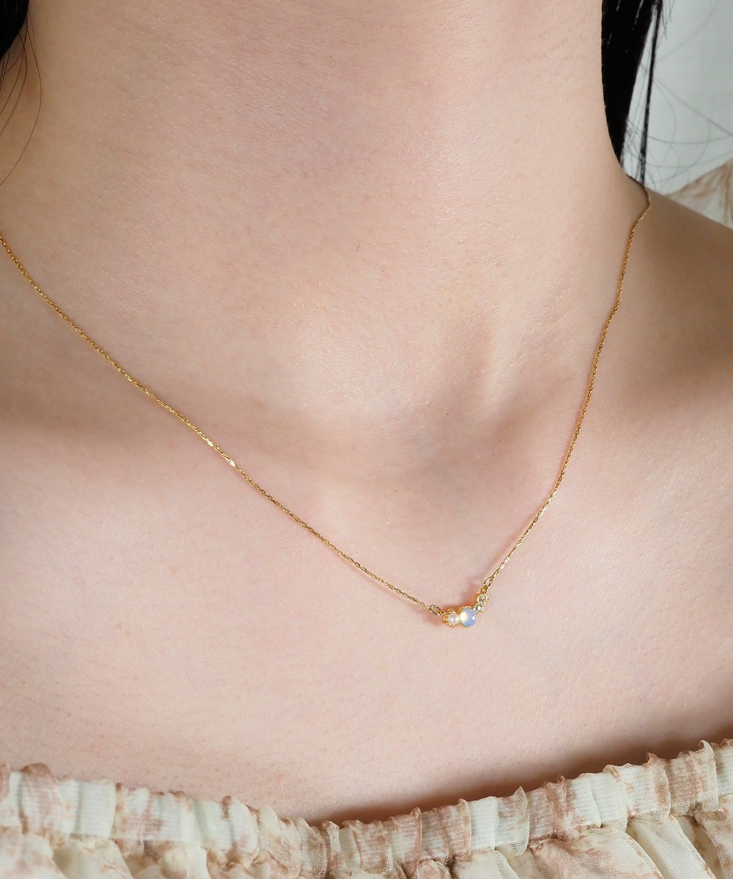 ナチュラルストーンライトビジュープチペンダント【MUK Dreamystone】