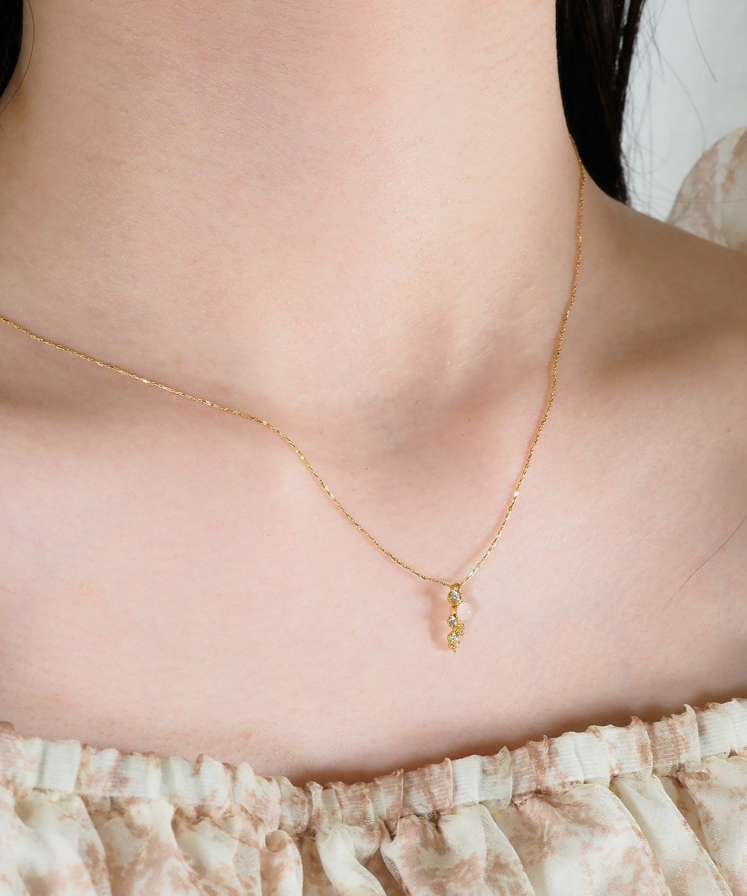 ナチュラルストーンストレートバープチペンダント【MUK Dreamystone】