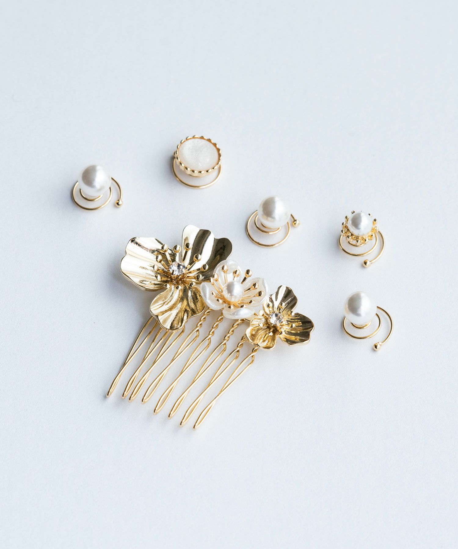 フラワーコームセットヘア