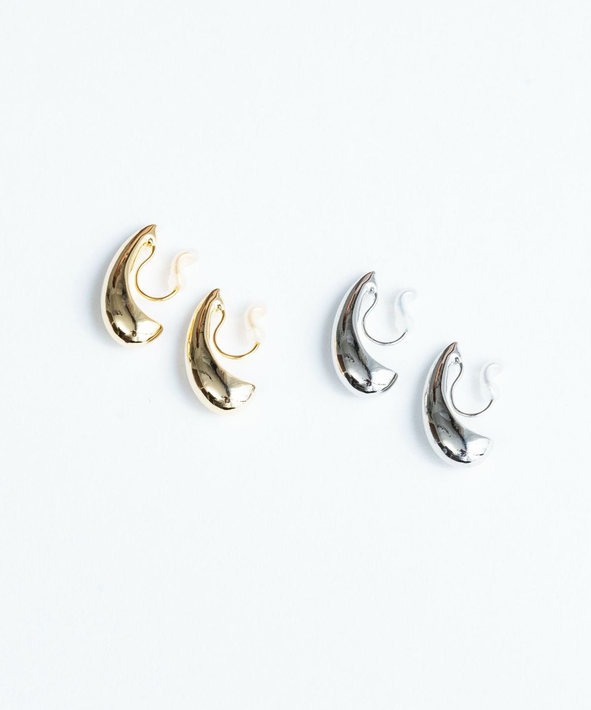 スリムドロップノンホールイヤリング