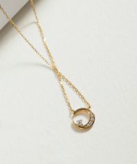 Pave Moon 925 Silver Petite Pendant【H&Ccollection】